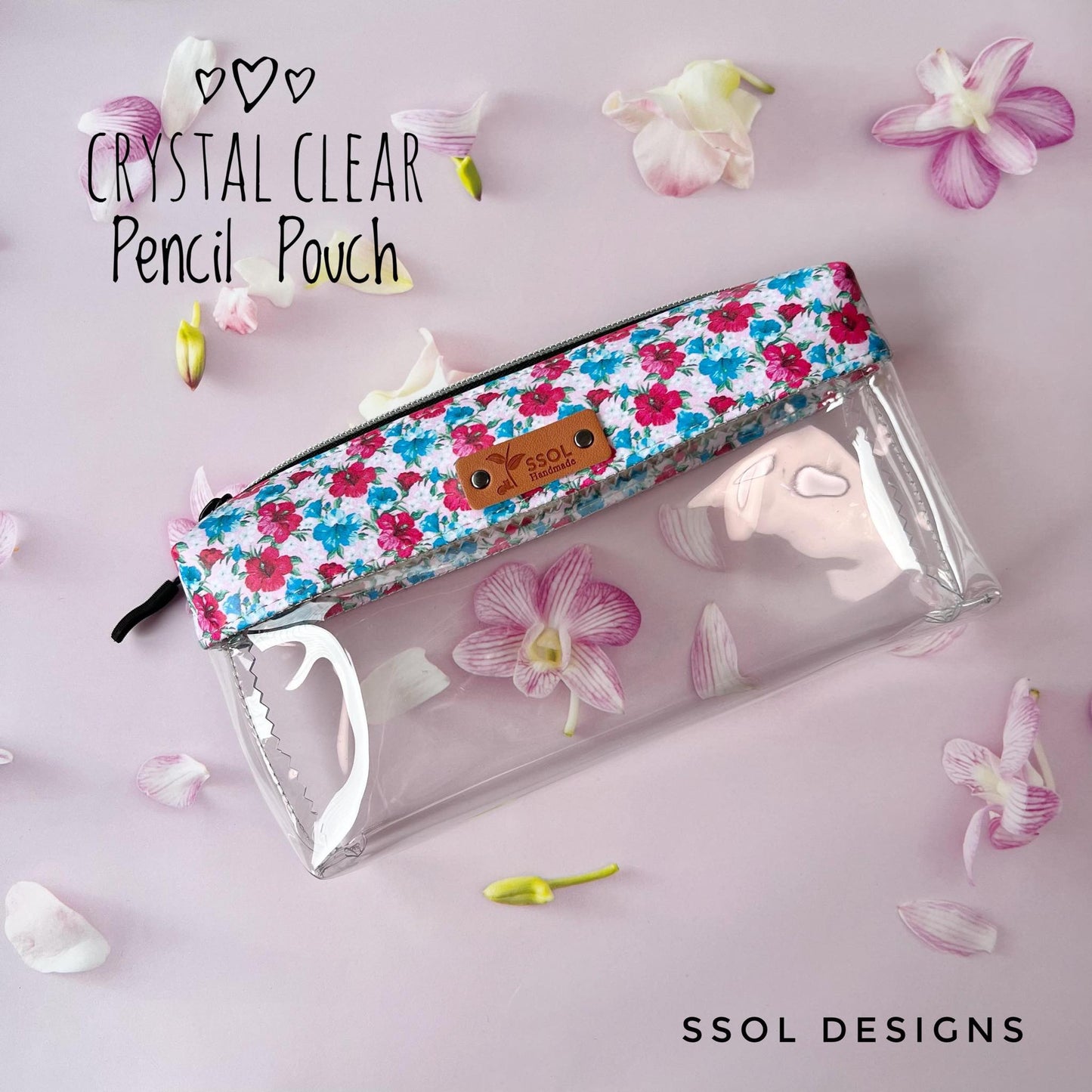 Crystal Clear Pencil Pouch - CCPP05