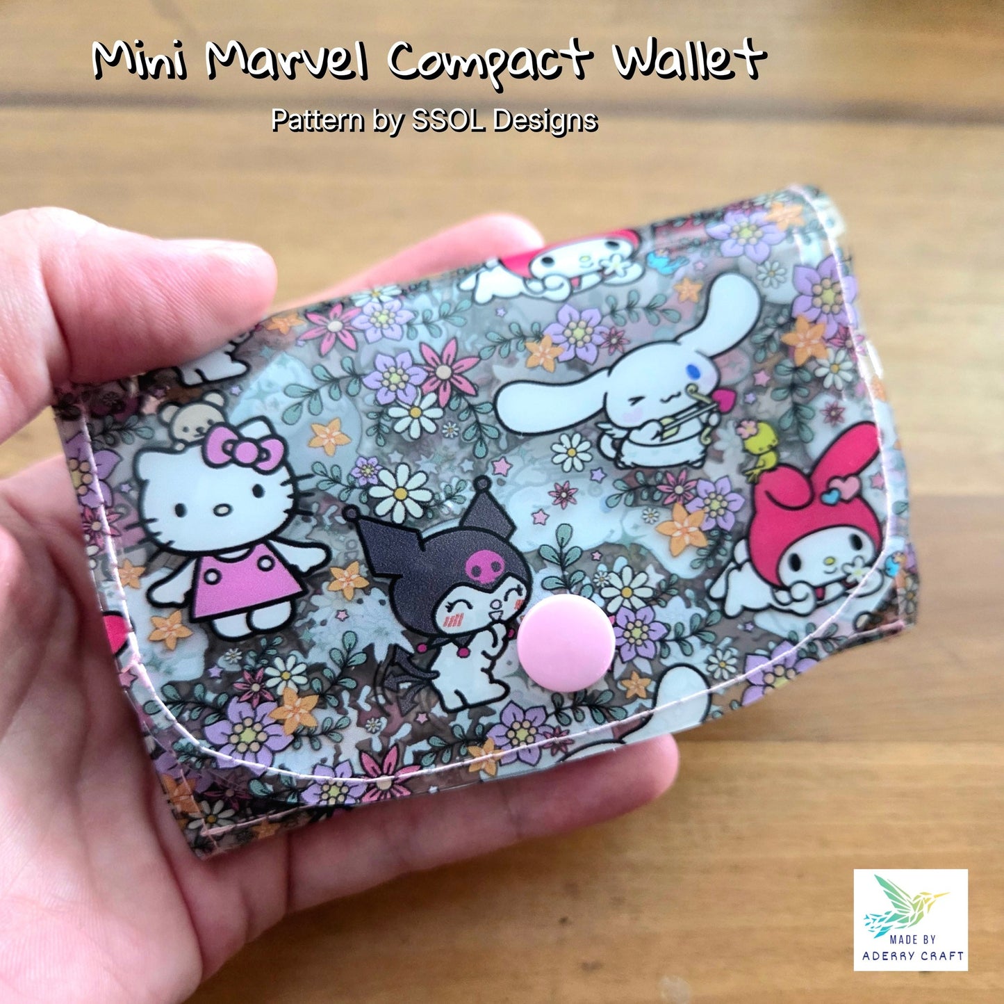 Mini Marvel Compact Wallet Pattern