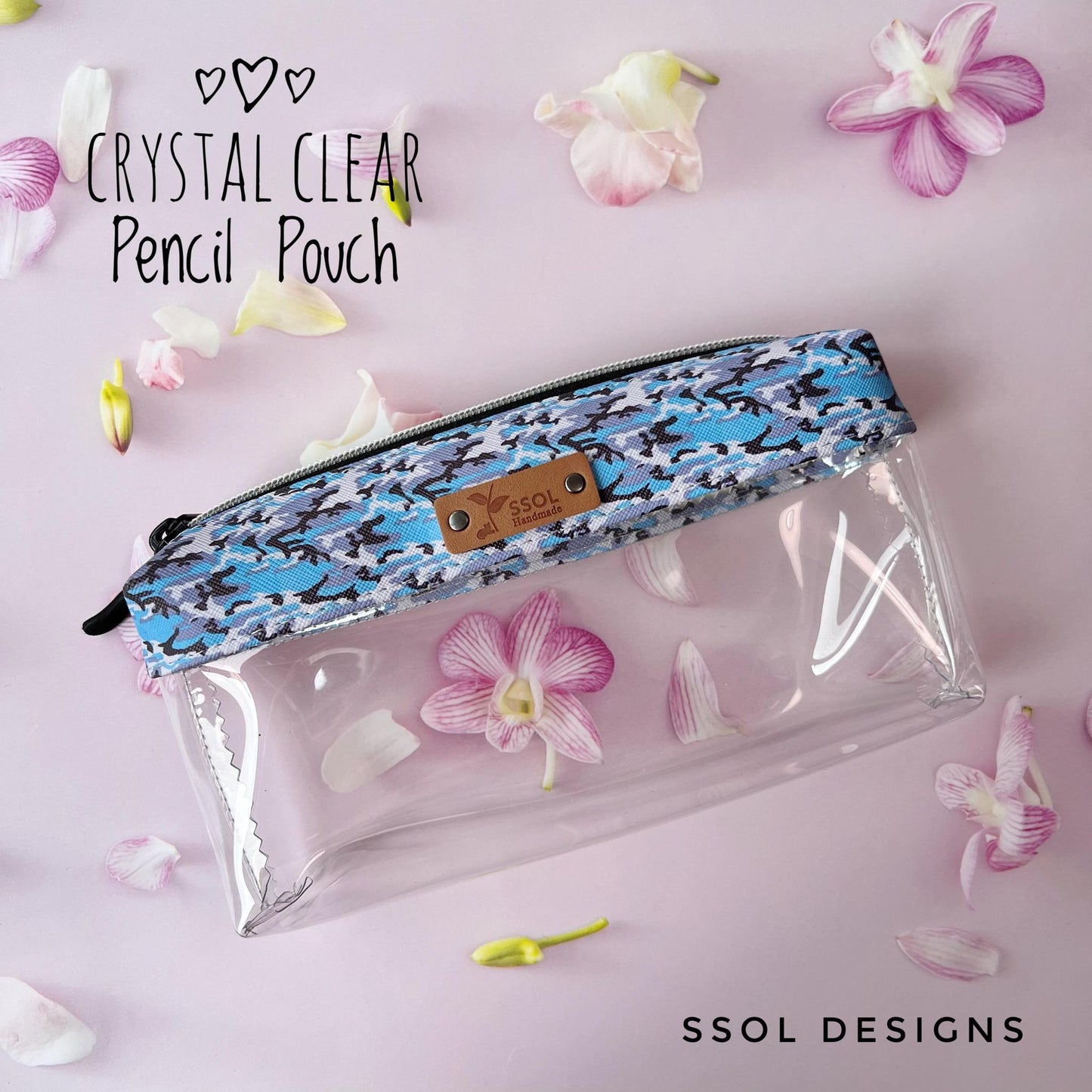Crystal Clear Pencil Pouch - CCPP11