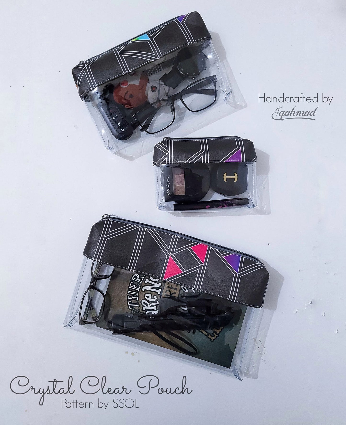Crystal Clear Trio Pouch Pattern