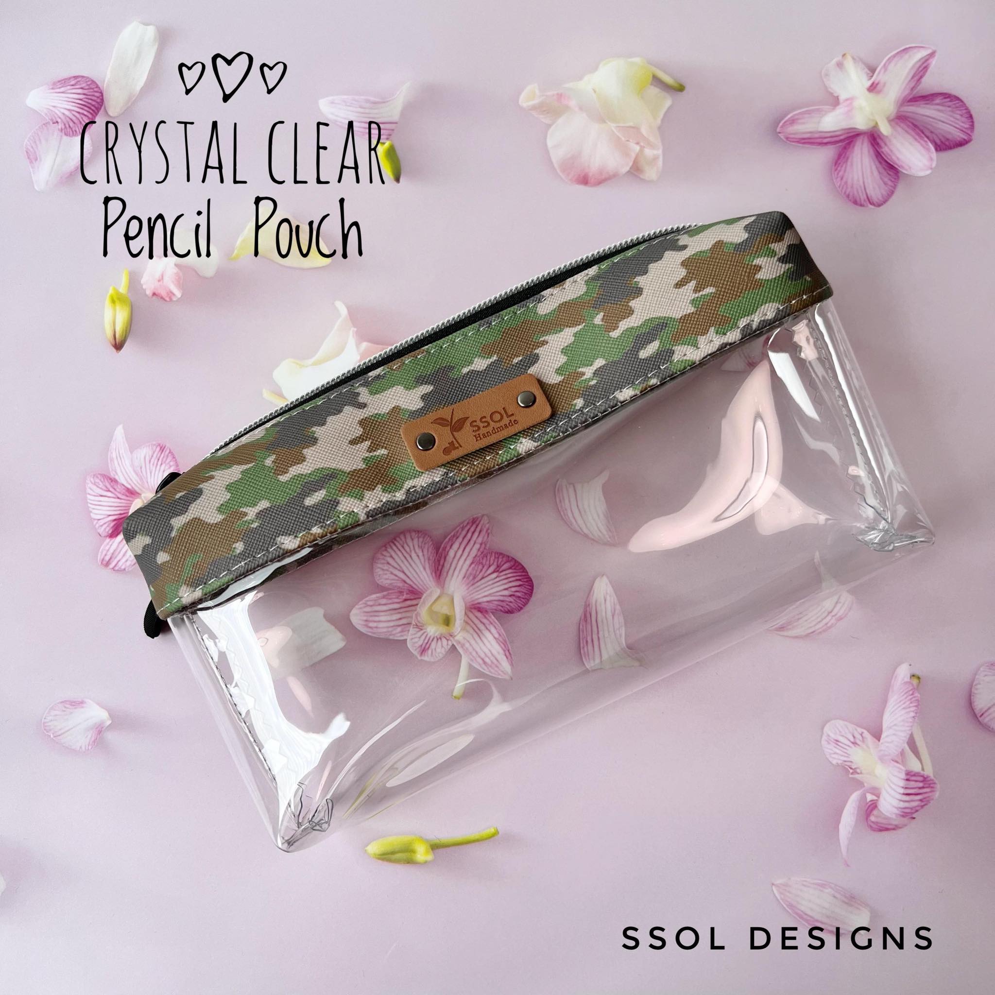 Crystal Clear Pencil Pouch - CCPP12 – Sewing Seeds of Love Studio