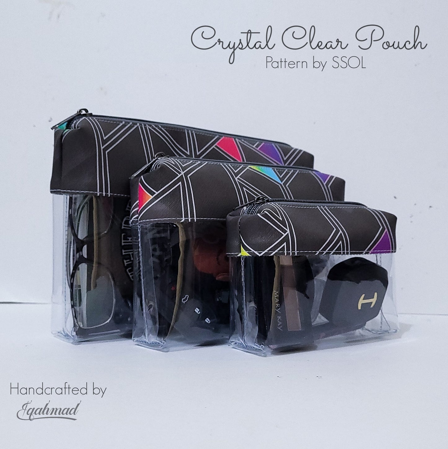 Crystal Clear Trio Pouch Pattern