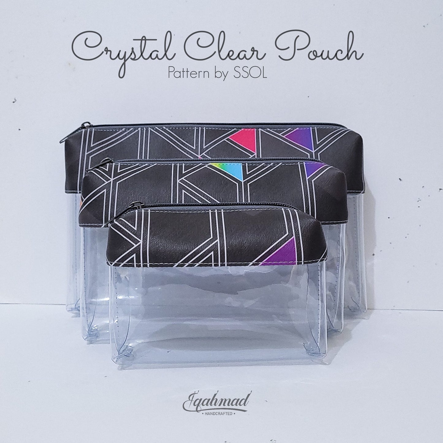 Crystal Clear Trio Pouch Pattern
