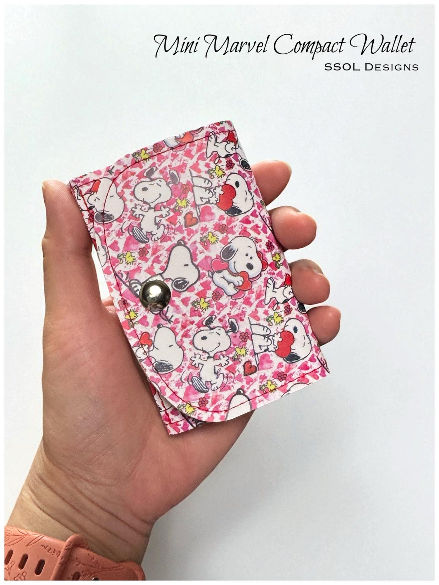 Mini Marvel Compact Wallet Pattern
