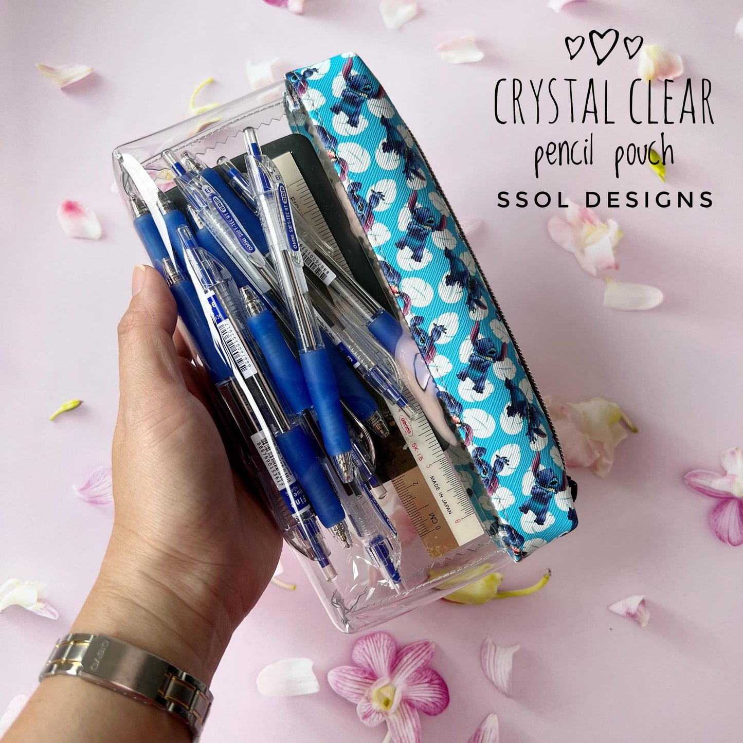 Crystal Clear Trio Pouch Pattern