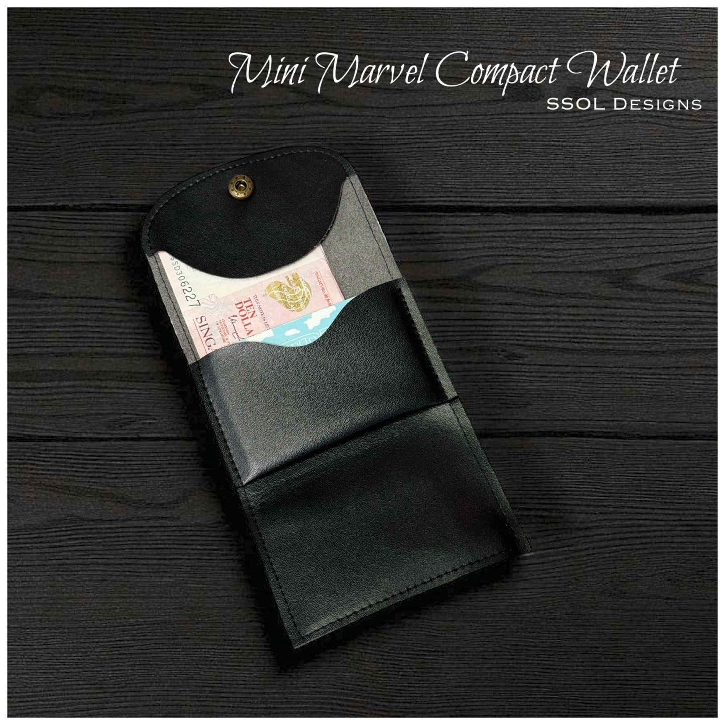 Mini Marvel Compact Wallet Pattern