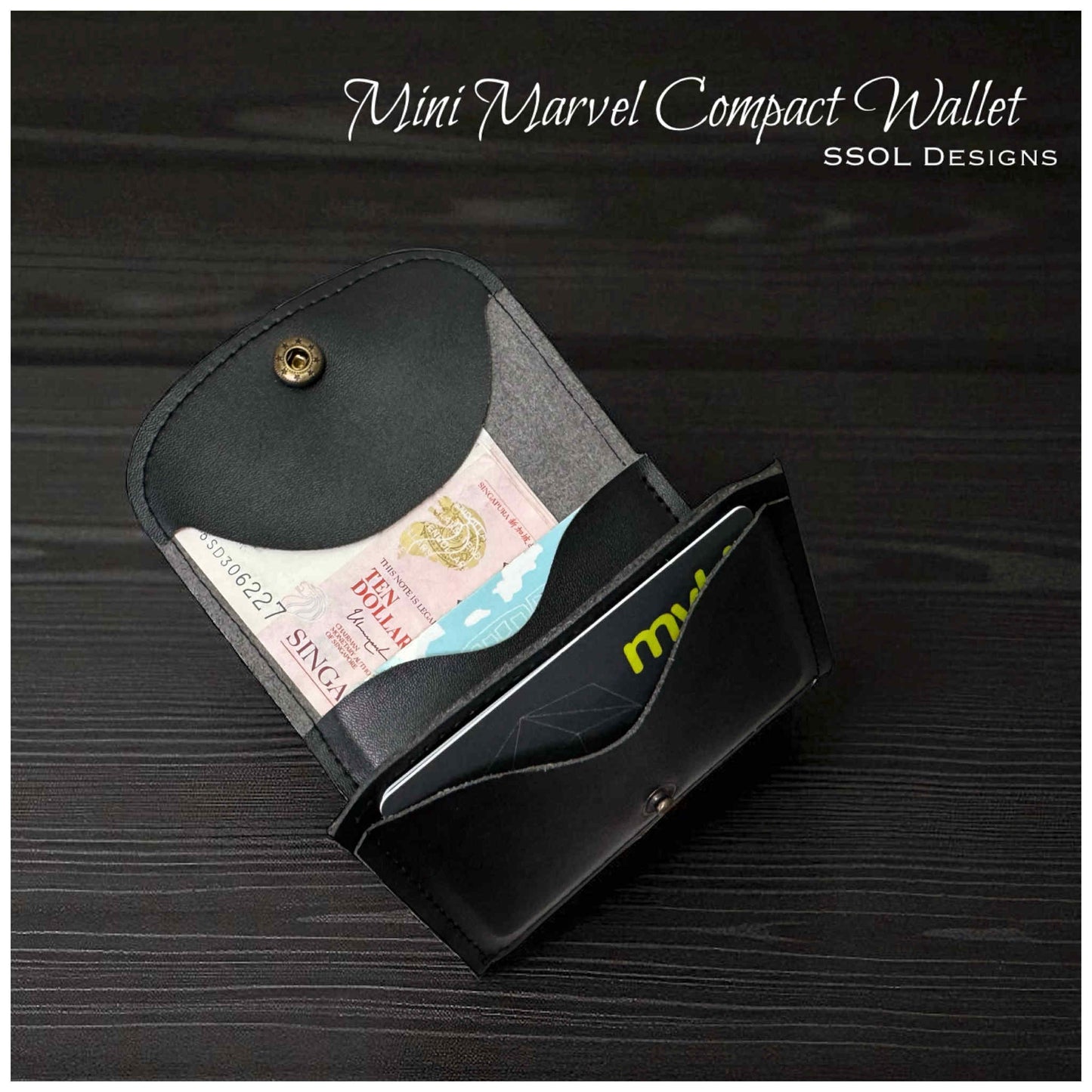 Mini Marvel Compact Wallet Pattern
