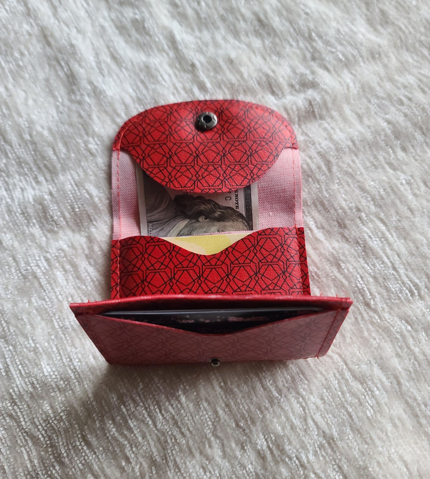Mini Marvel Compact Wallet Pattern