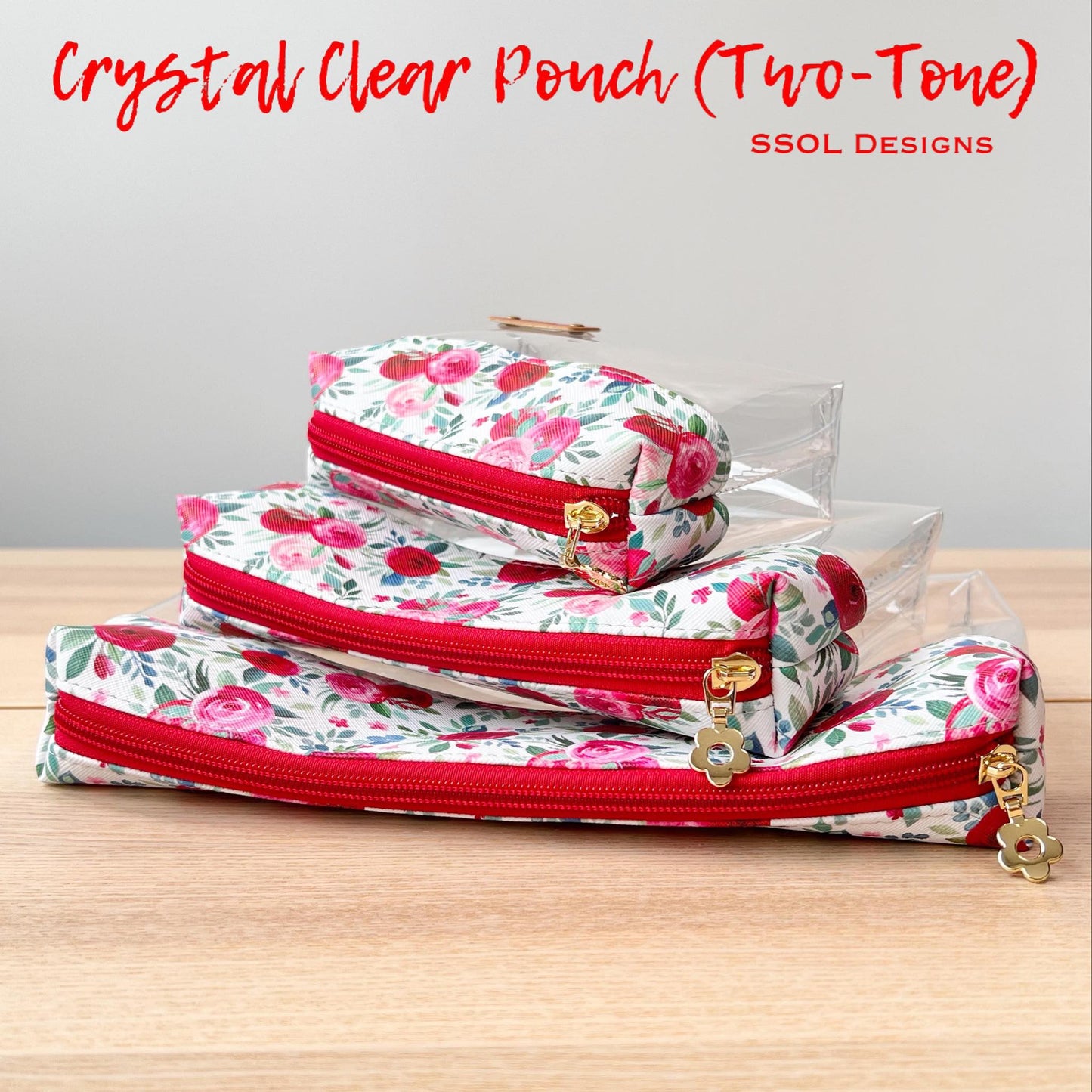 Crystal Clear Trio Pouch Pattern