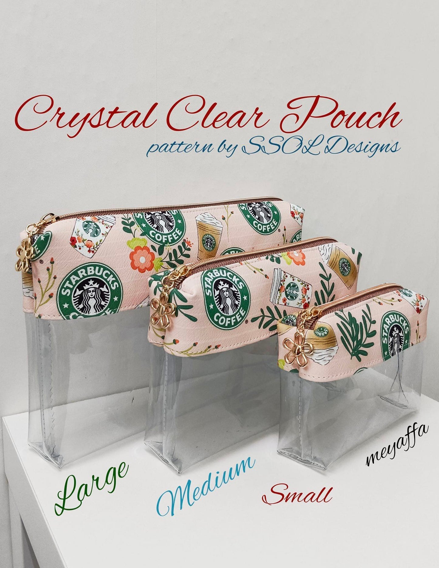Crystal Clear Trio Pouch Pattern