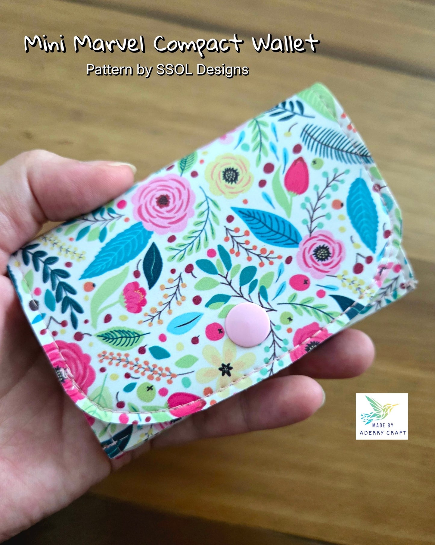 Mini Marvel Compact Wallet Pattern