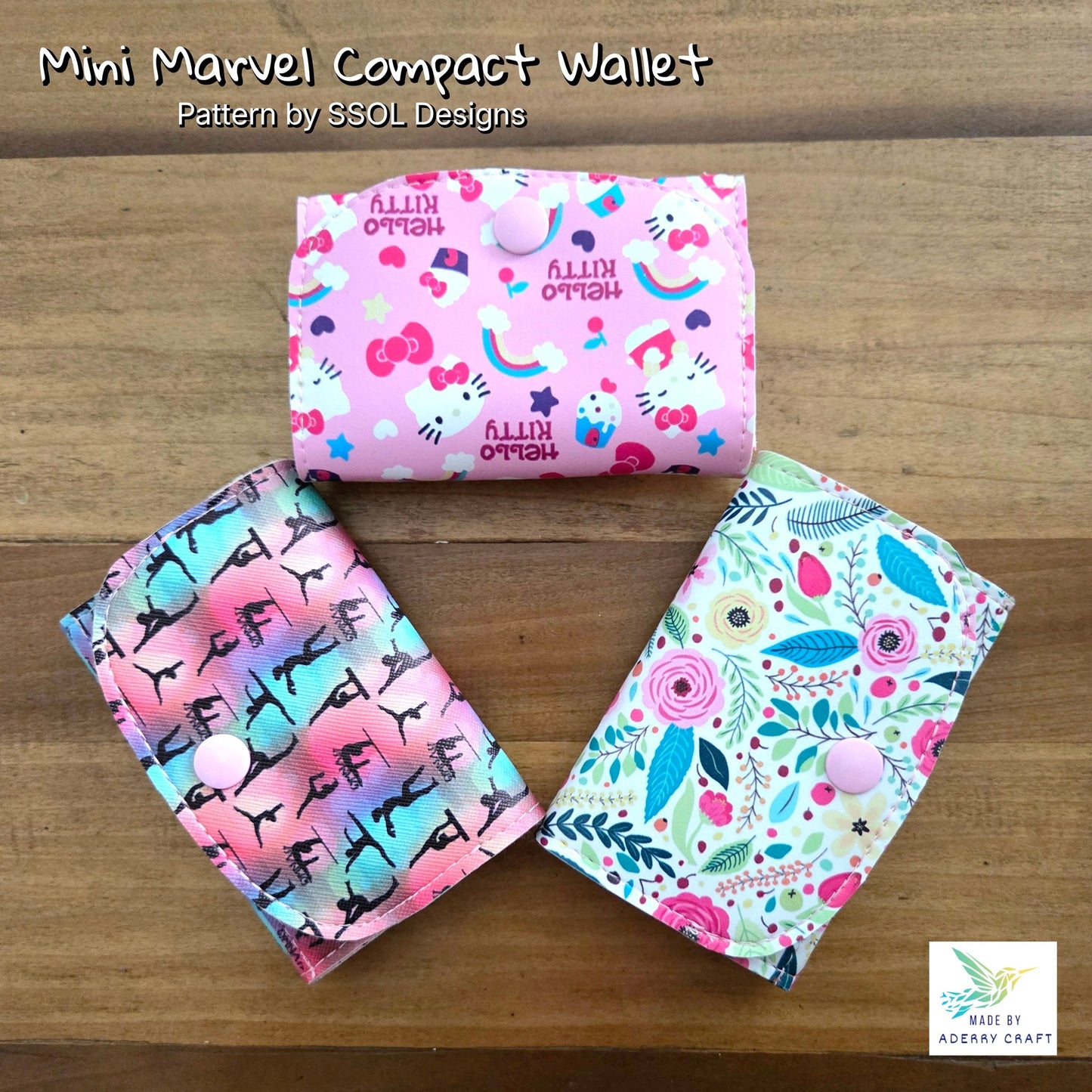 Mini Marvel Compact Wallet Pattern