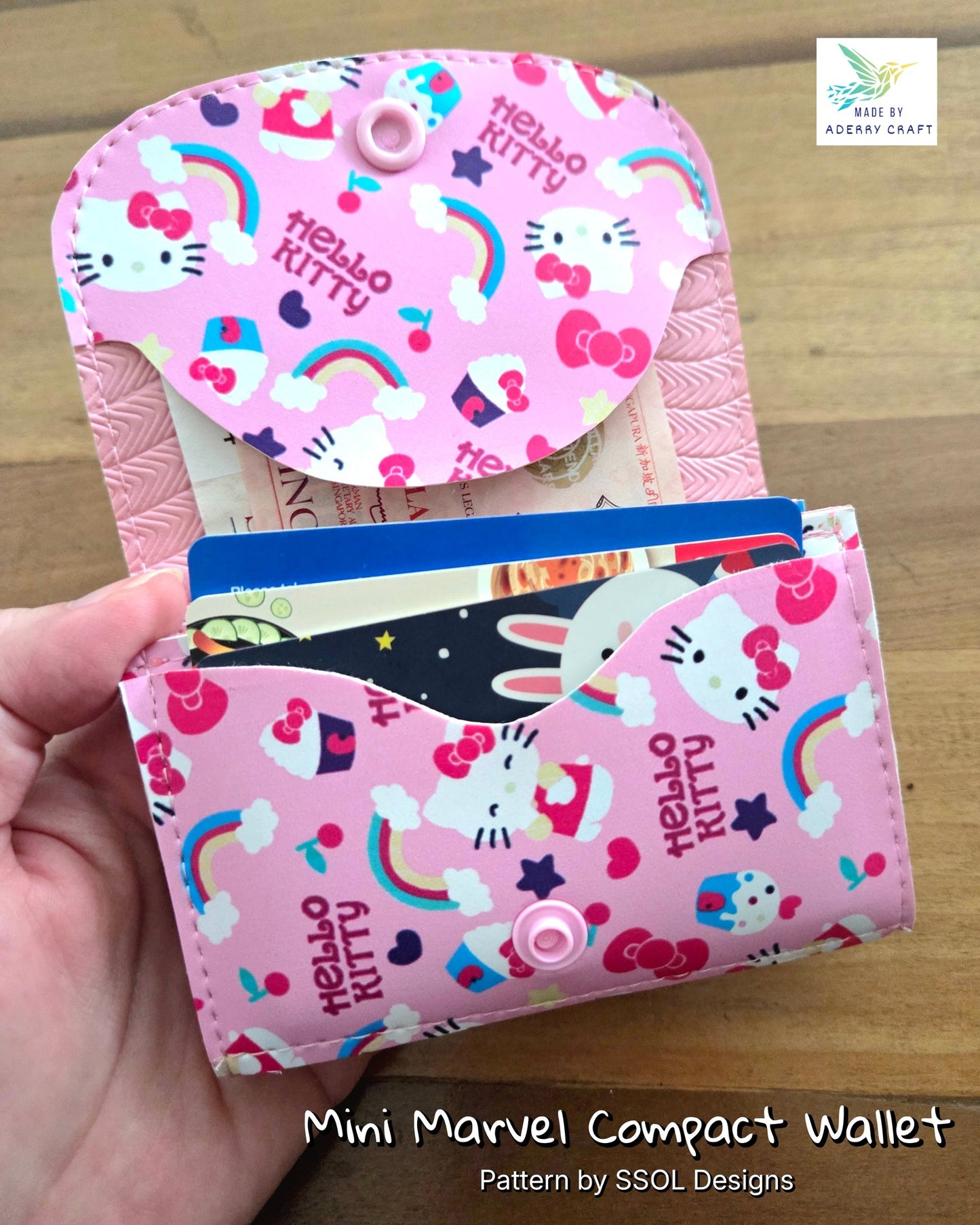 Mini Marvel Compact Wallet Pattern