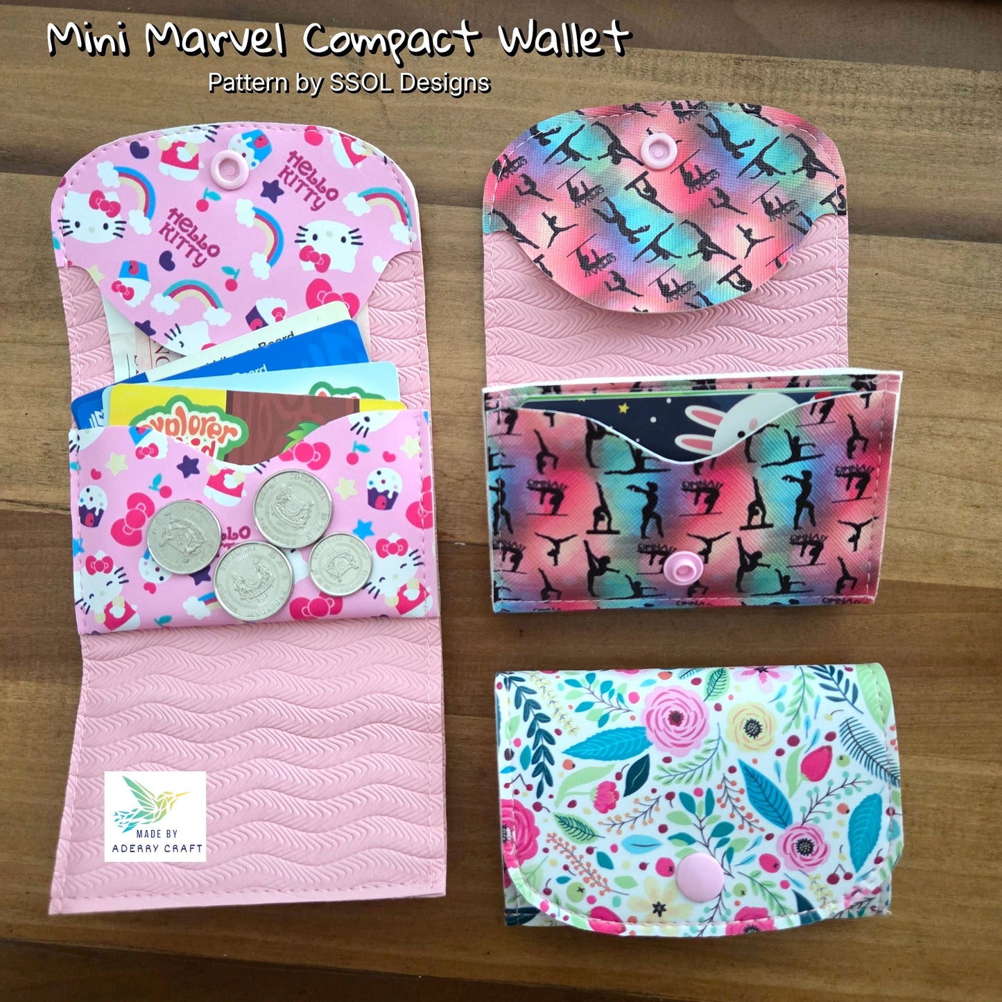 Mini Marvel Compact Wallet Pattern