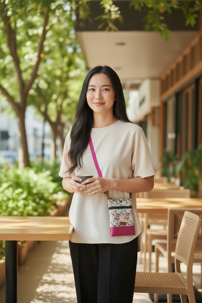 Wanderlust Phone Bag - Garden Roses