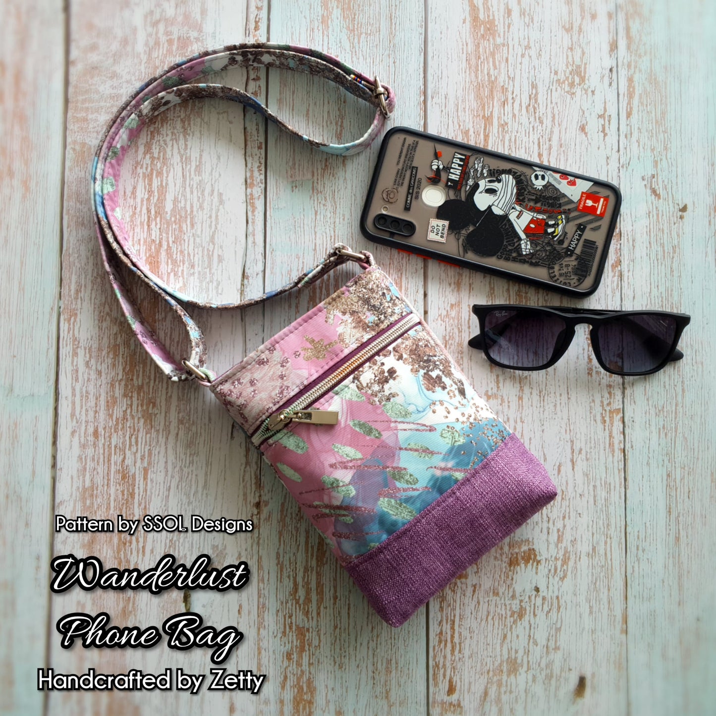 Wanderlust Phone Bag Pattern