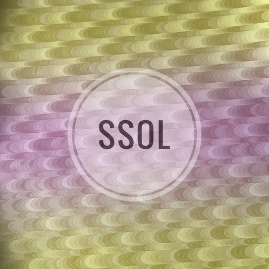 Vinyl/PU Leather - Peacock 02 (Yellow-Pink)