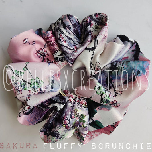 Mega Fluffy Scrunchie - Sakura