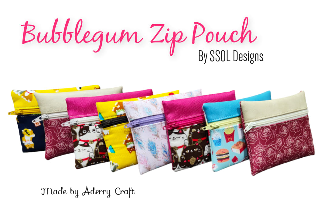 Bubblegum Zip Pouch Pattern
