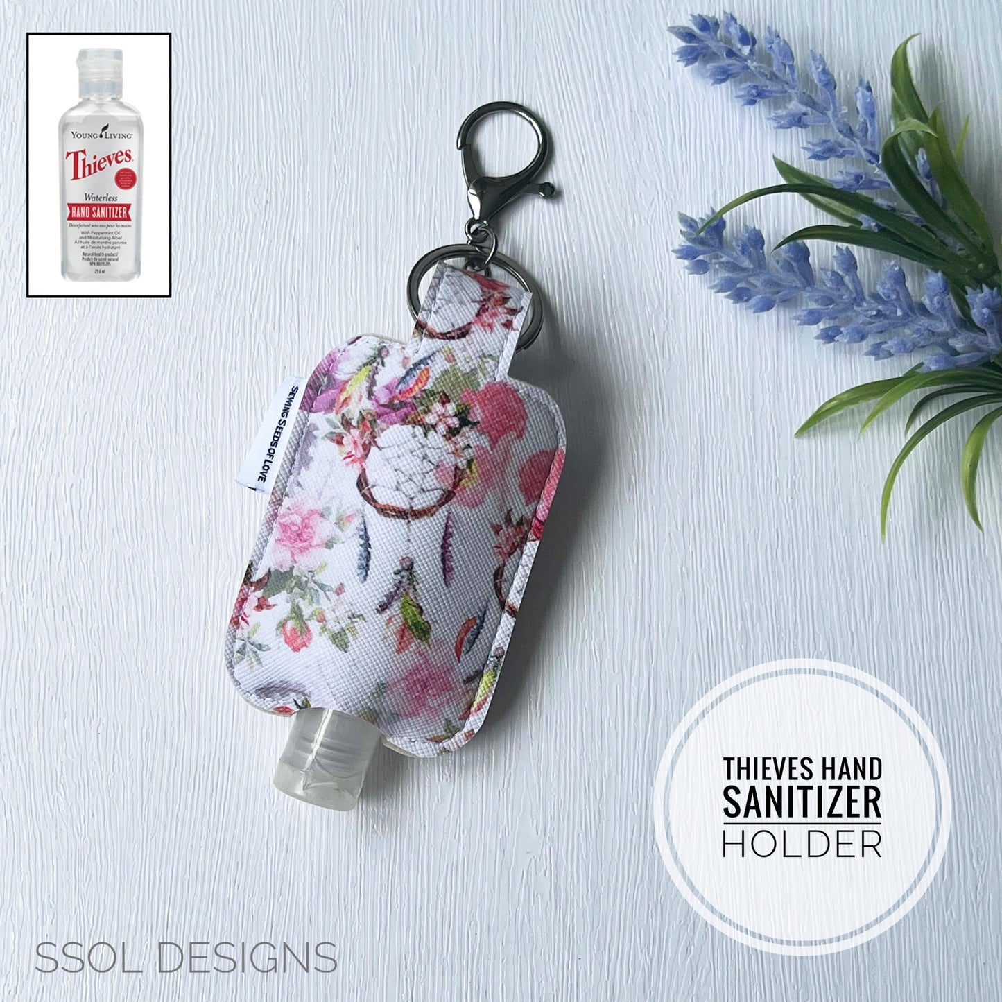 Vinyl Hand Sanitizer Holder (for Thieves bottle) - Thieves 05
