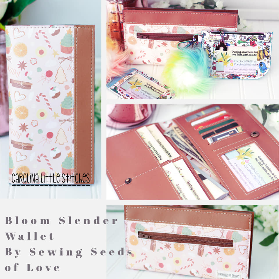 Bloom Slender Wallet Pattern