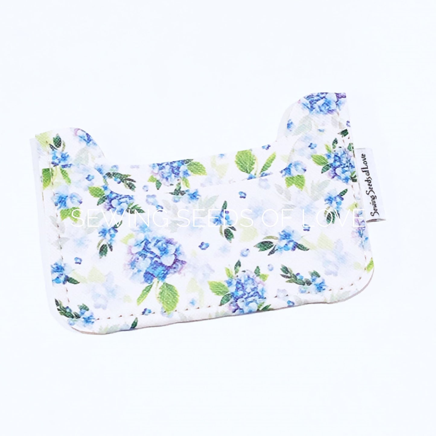 Vinyl Cardholder - Blue Bouquet