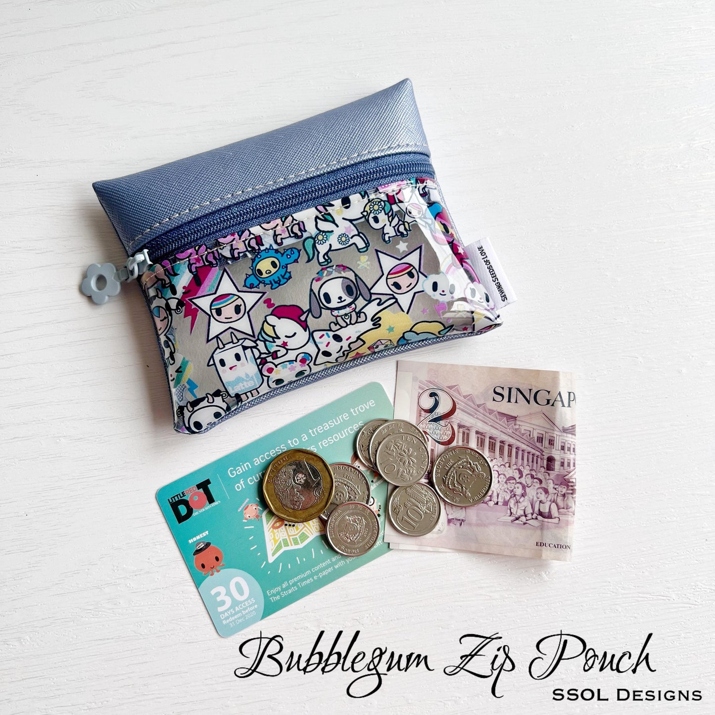 Bubblegum Zip Pouch Pattern