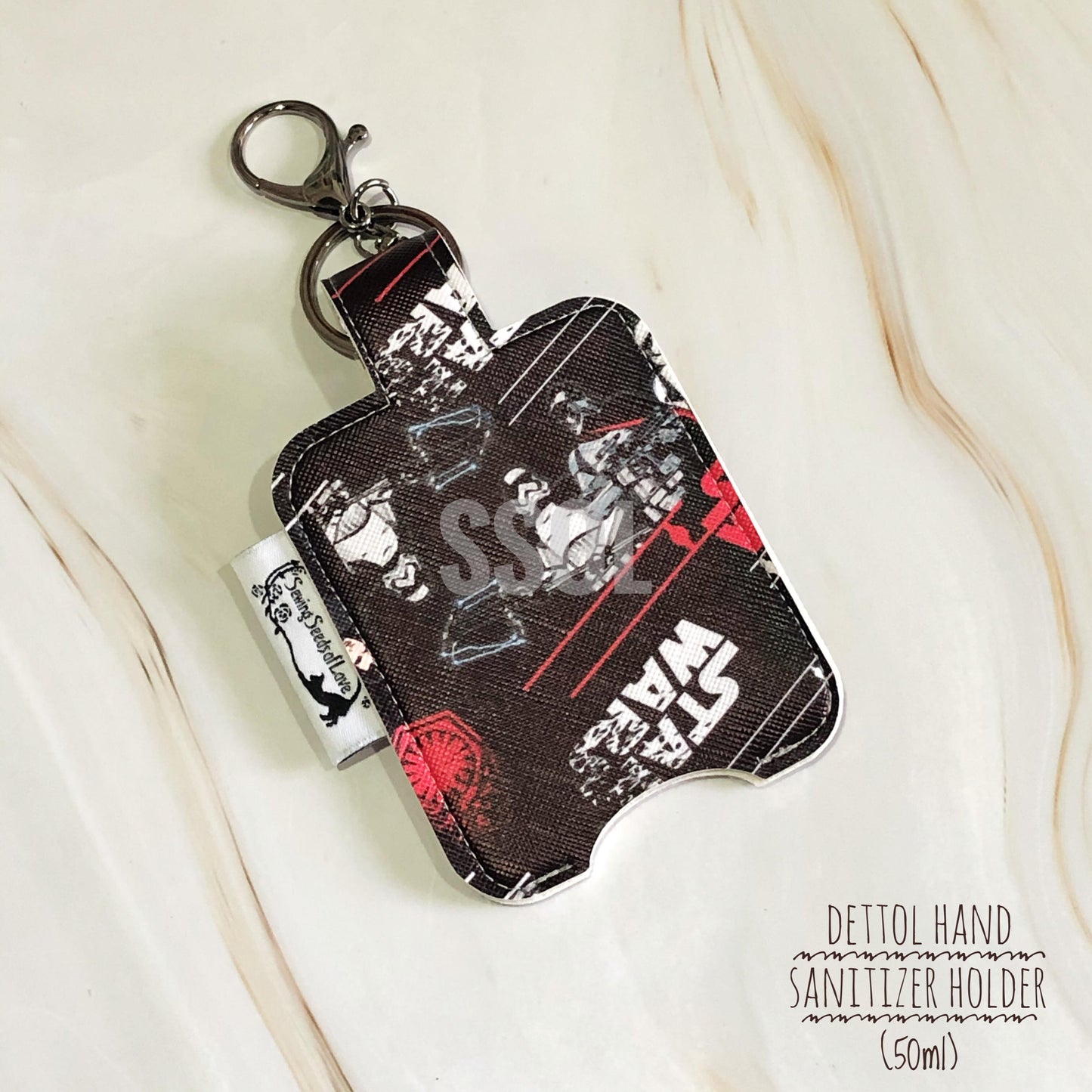 Vinyl Hand Sanitizer Holder (for 50ml bottle) - Star Wars Black