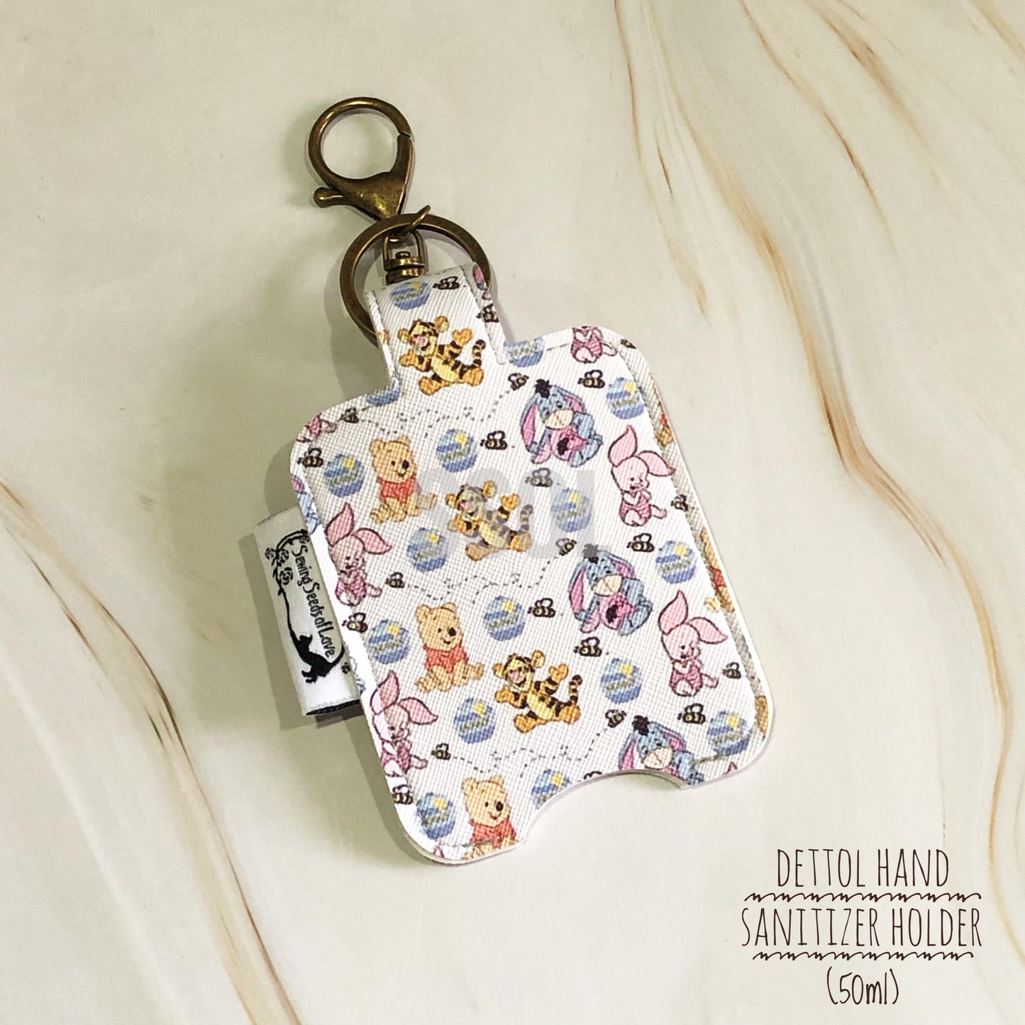 Vinyl Hand Sanitizer Holder (for 50ml bottle) - Pooh 01
