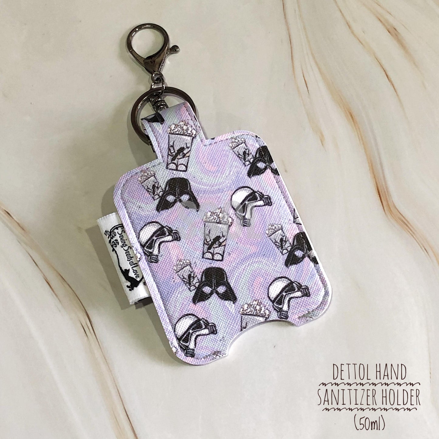 Vinyl Hand Sanitizer Holder (for 50ml bottle) - Star Wars Purple