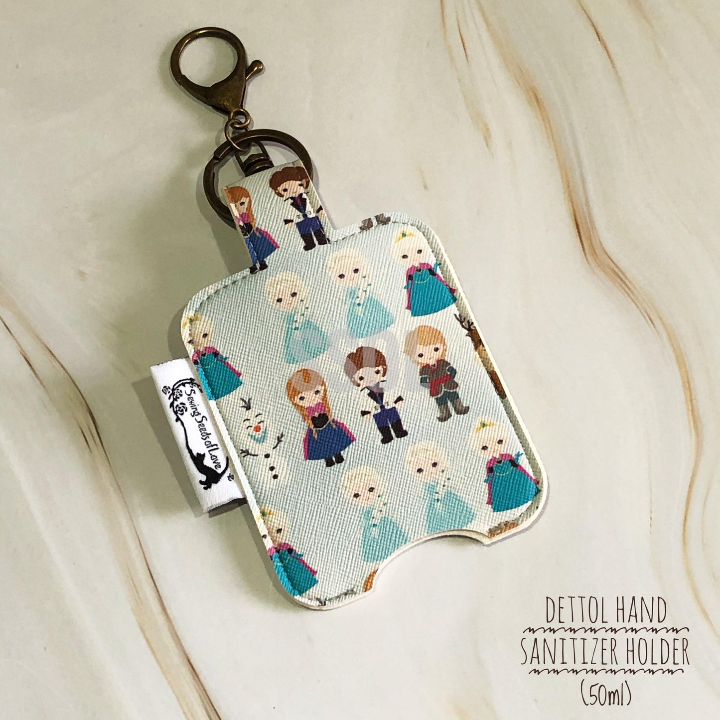 Vinyl Hand Sanitizer Holder (for 50ml bottle) - Frozen 04