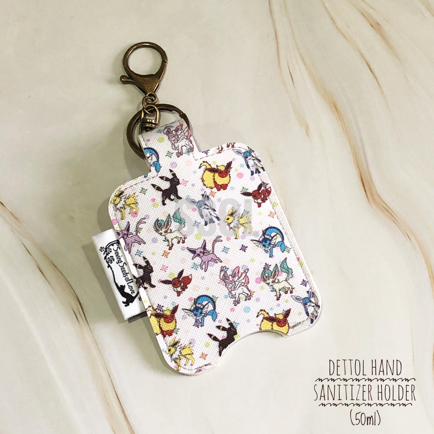 Vinyl Hand Sanitizer Holder (for 50ml bottle) - Pokemon01