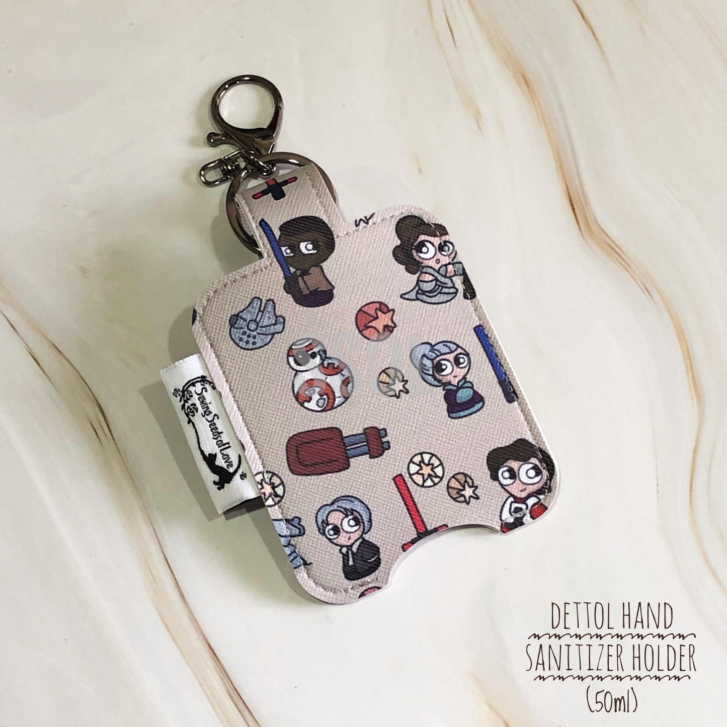 Vinyl Hand Sanitizer Holder (for 50ml bottle) - Star Wars Brown
