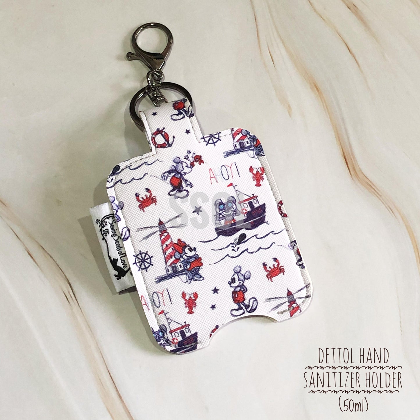 Vinyl Hand Sanitizer Holder (for 50ml bottle) - Mickey (slight defect)