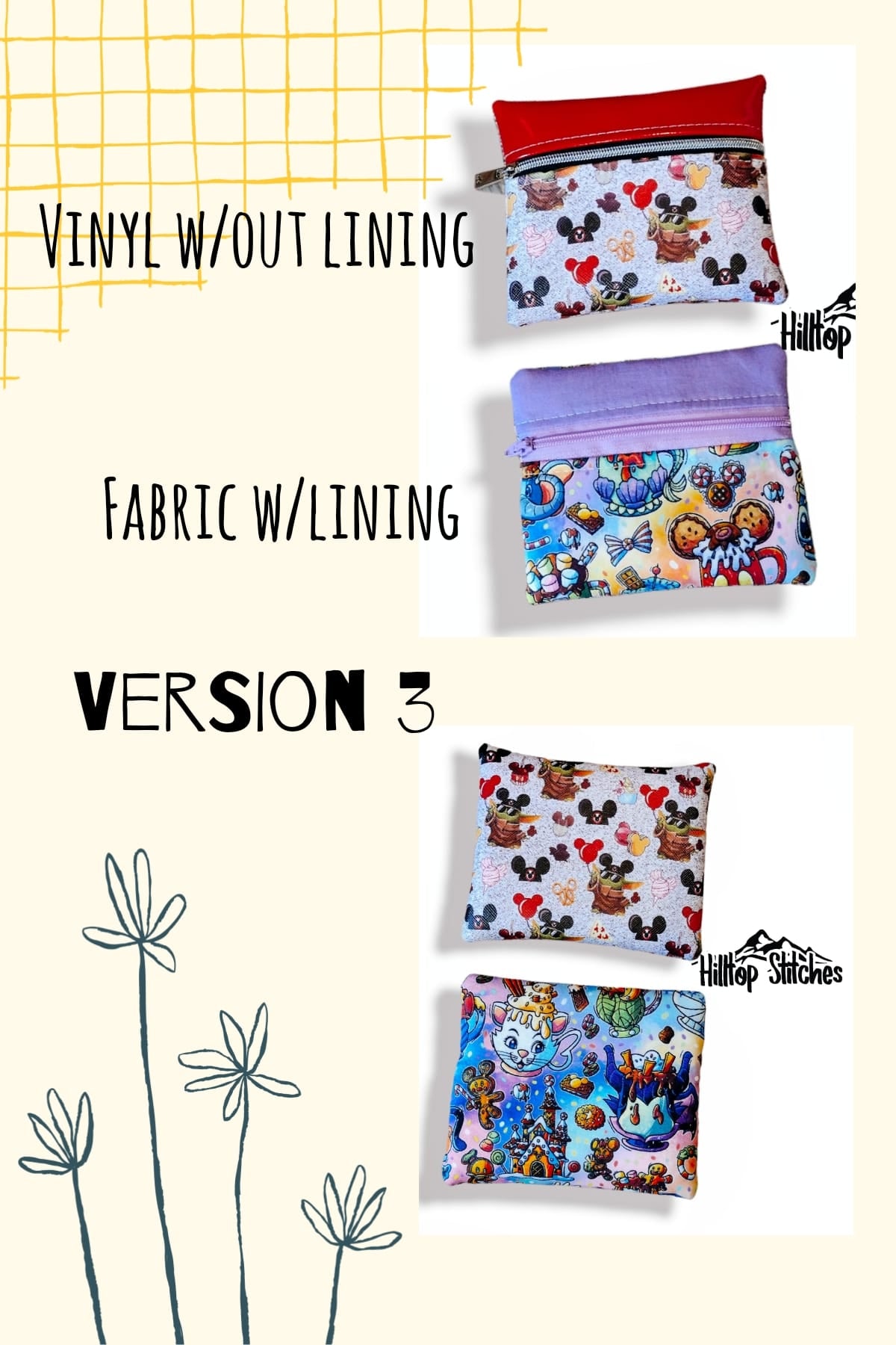 Bubblegum Zip Pouch Pattern