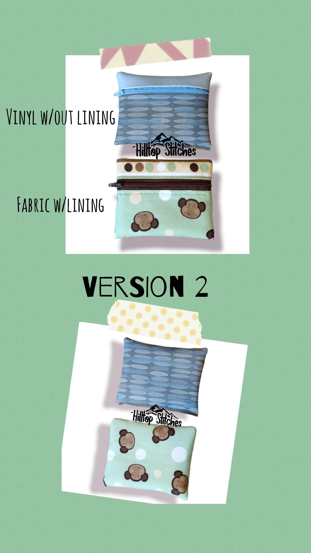 Bubblegum Zip Pouch Pattern