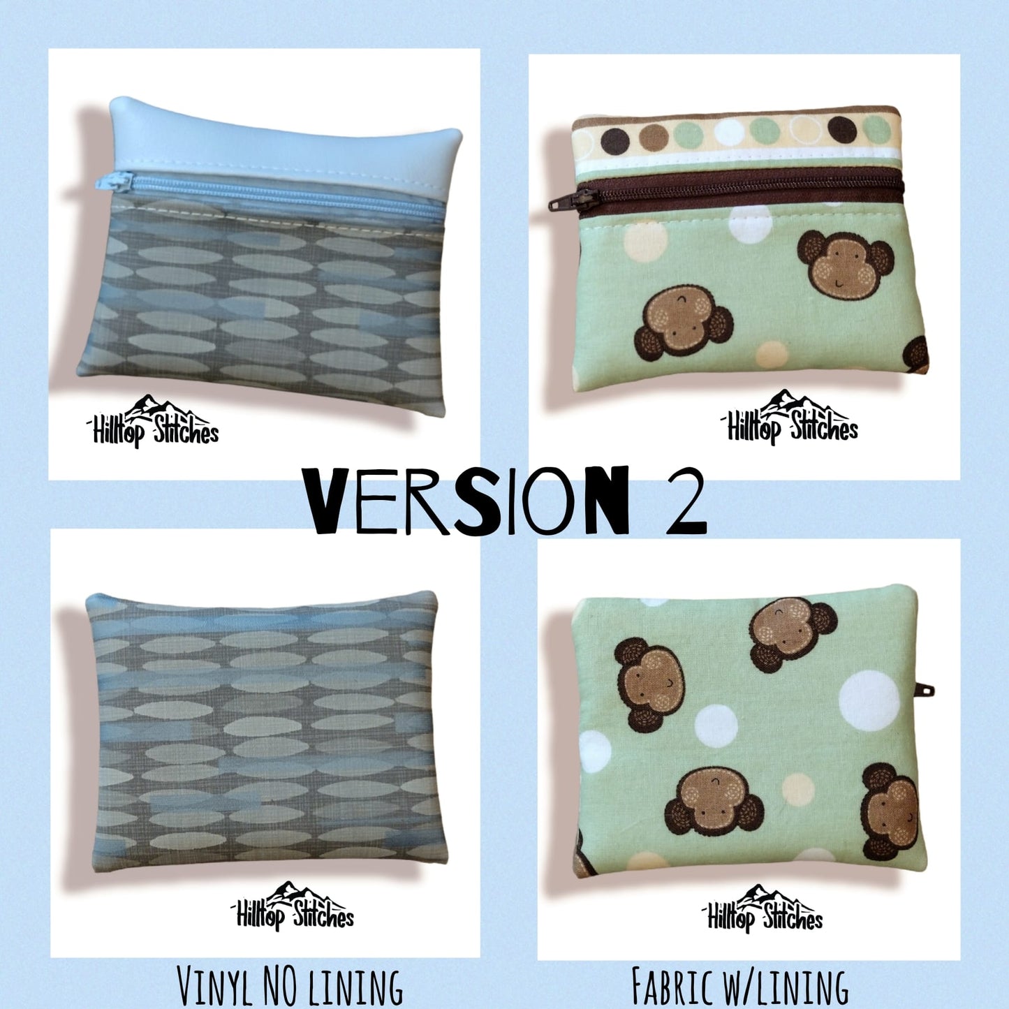 Bubblegum Zip Pouch Pattern