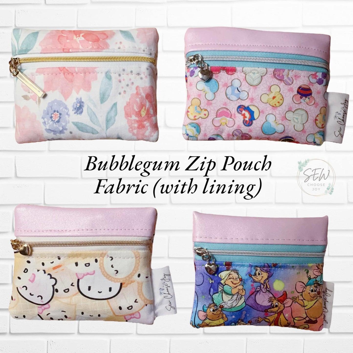 Bubblegum Zip Pouch Pattern