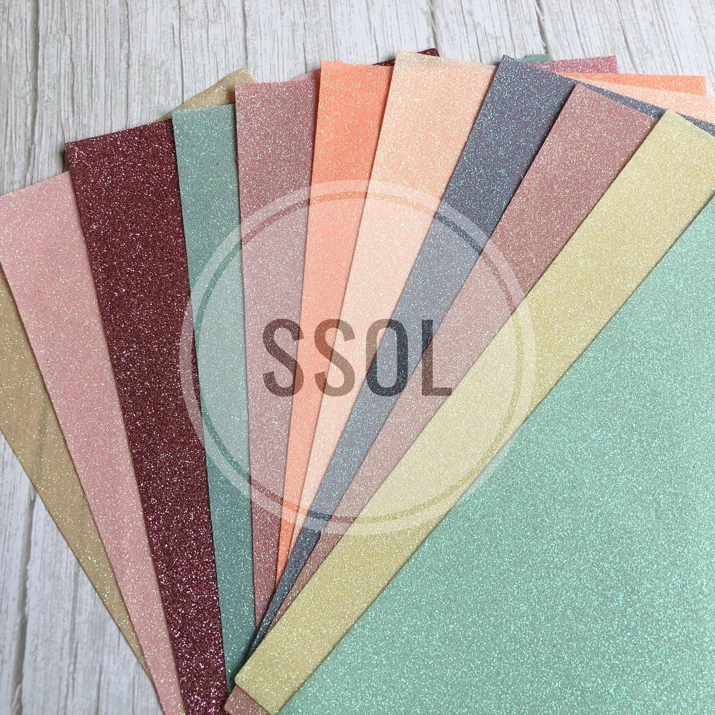 Vinyl/PU Leather - Glitter Pack of 11
