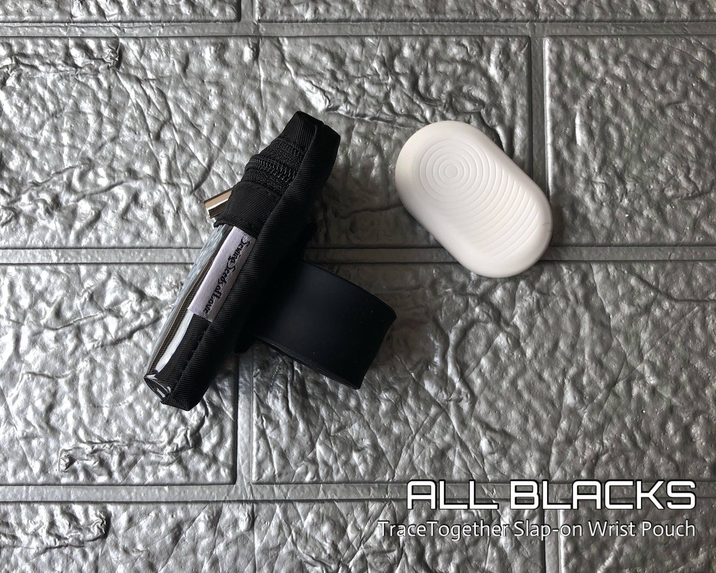 SG TraceTogether Wrist Pouch - All Blacks