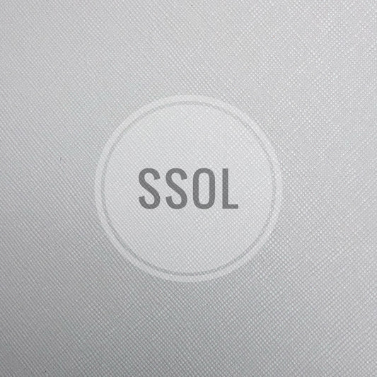 Vinyl/PU Leather - Solid Crossgrained 01 (White)
