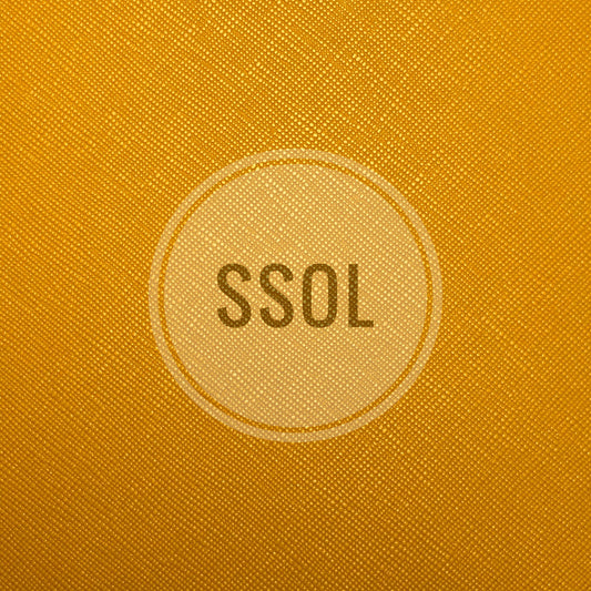 Vinyl/PU Leather - Solid Crossgrained 06 (Egg Yolk)