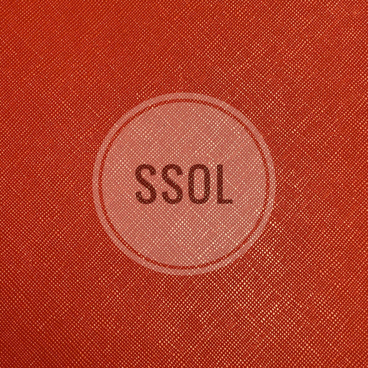Vinyl/PU Leather - Solid Crossgrained 07 (Dark Orange)