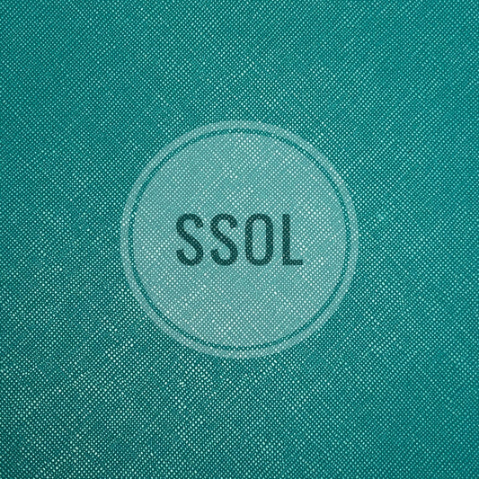 Vinyl/PU Leather - Solid Crossgrained 09 (Teal)