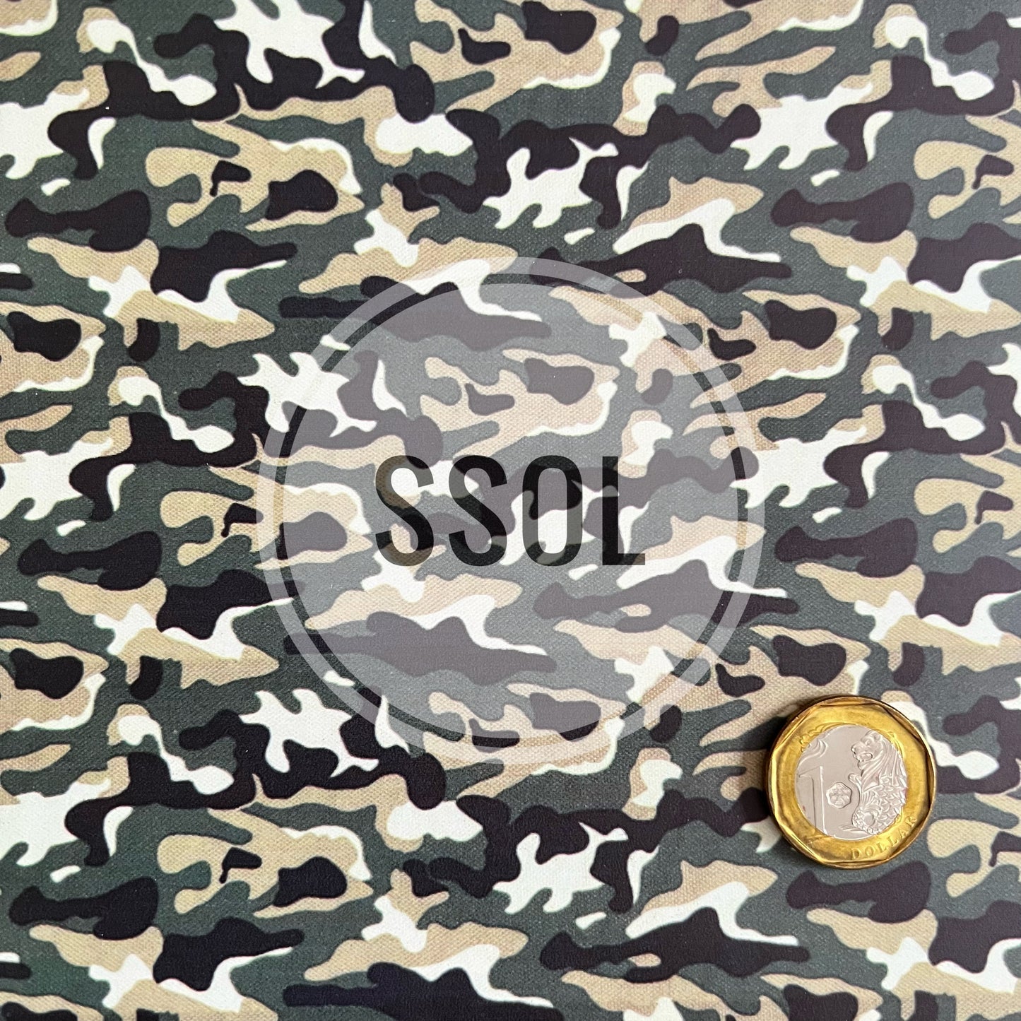 Vinyl/PU Leather - CAMO03
