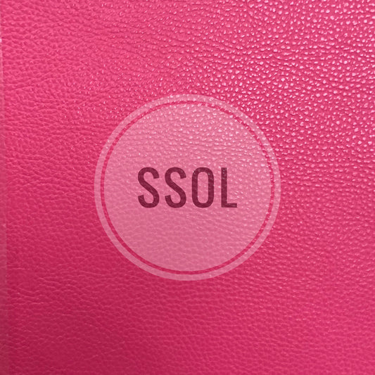 Vinyl/PU Leather - Plain Solids Textured 10 (Hot Pink)