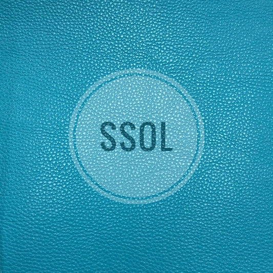 Vinyl/PU Leather - Plain Solids Textured 16 (Sky Blue)