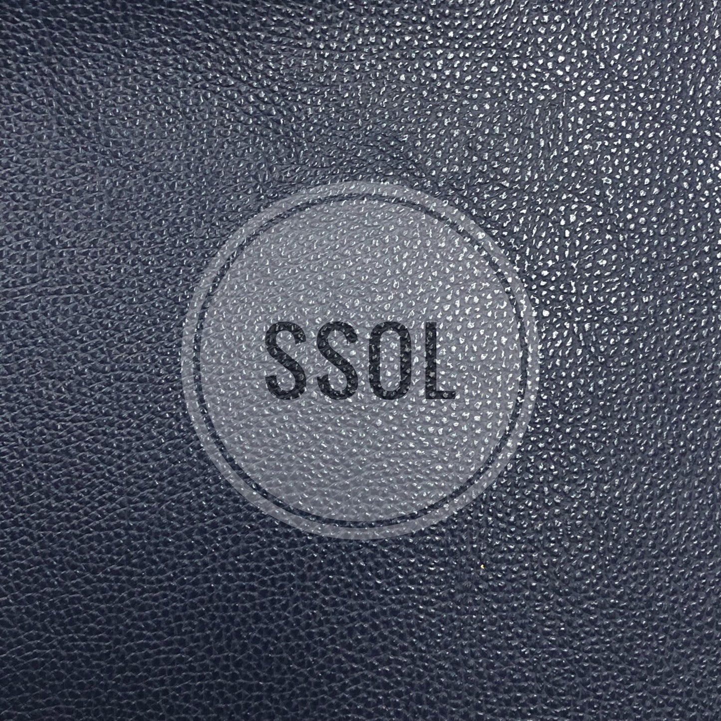 Vinyl/PU Leather - Plain Solids Textured 18 (Midnight Blue)