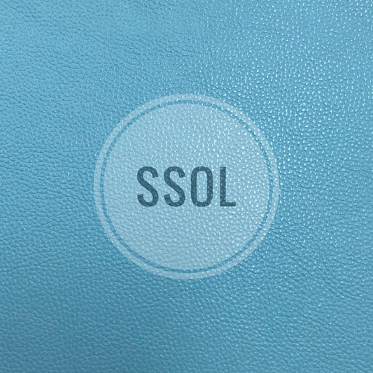 Vinyl/PU Leather - Plain Solids Textured 13 (Artic Blue)