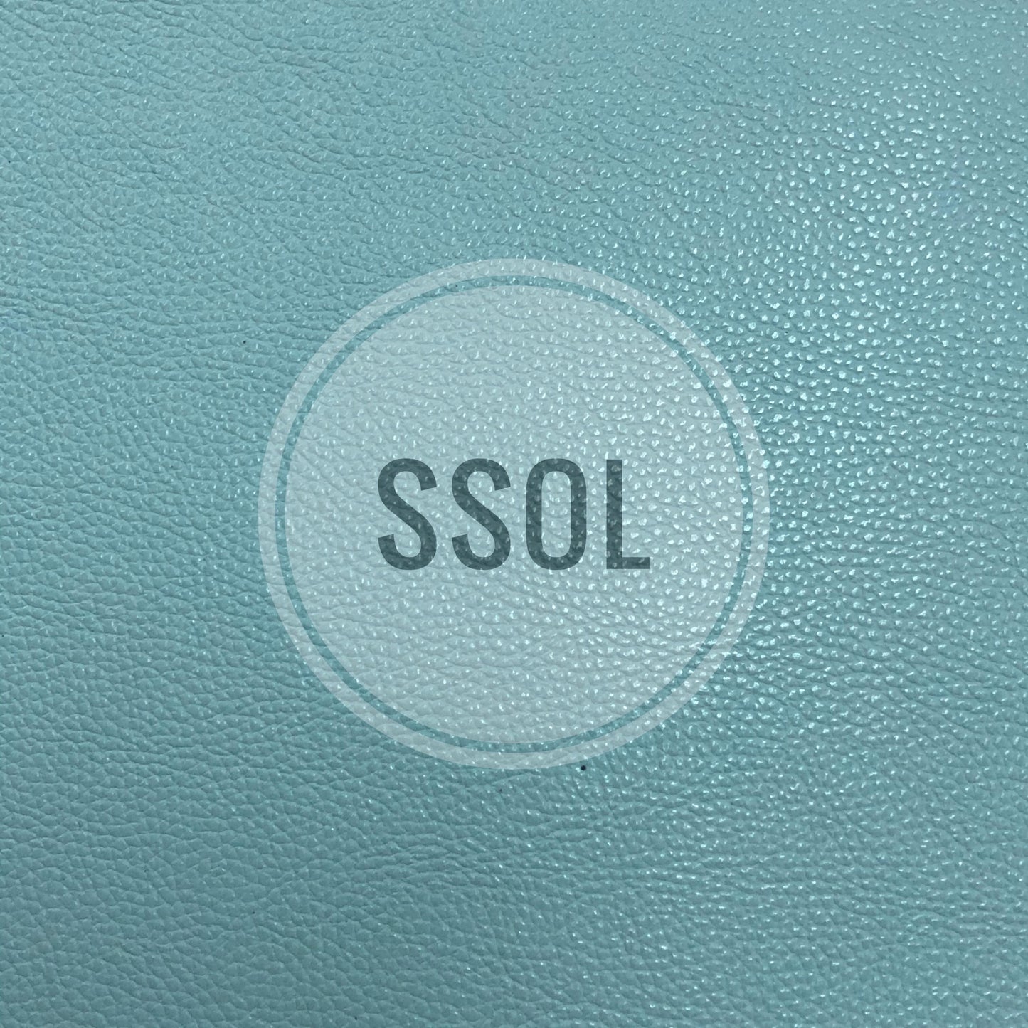 Vinyl/PU Leather - Plain Solids Textured 12 (Light Turqoise)